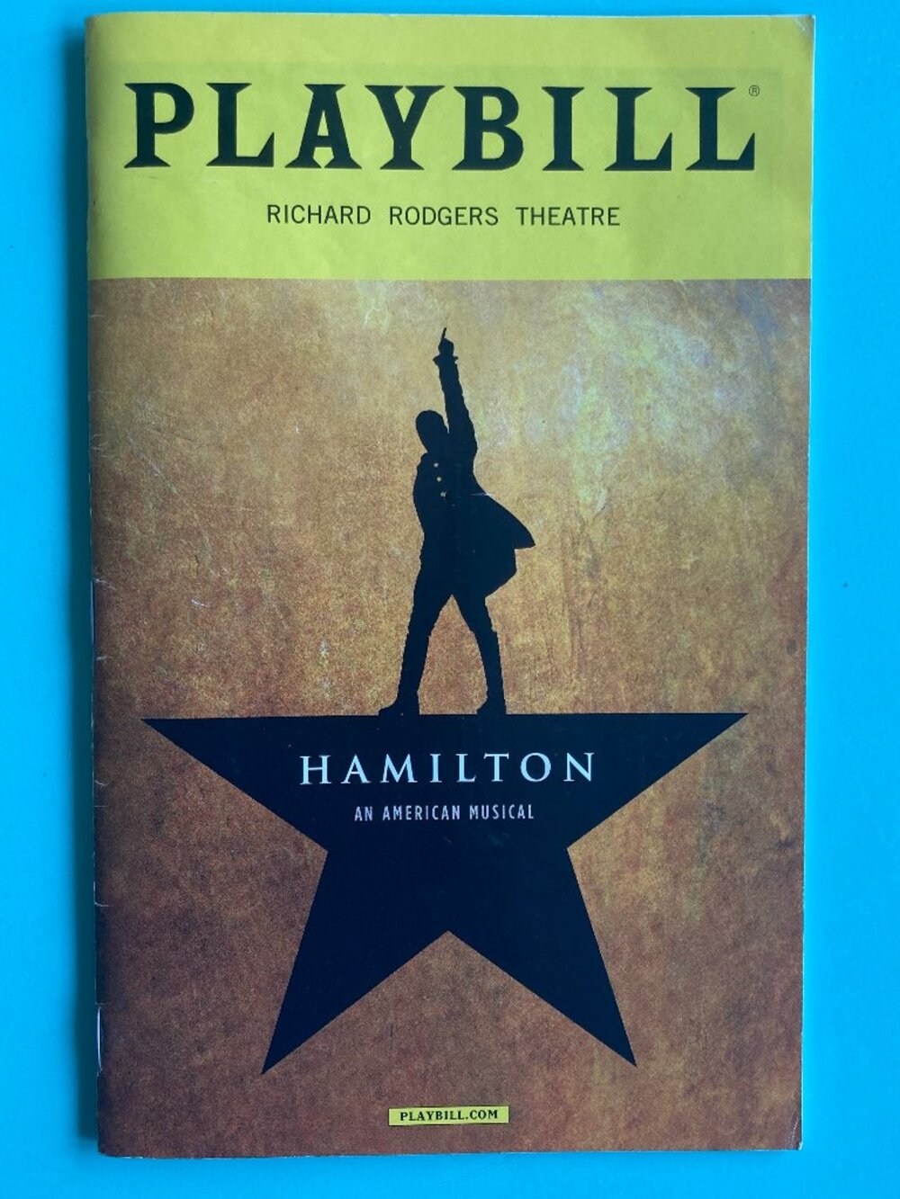 Hamilton Playbill JAVIER MUNOZ RENEE ELISE GOLDSBERRY Creased Covers Aug 2016